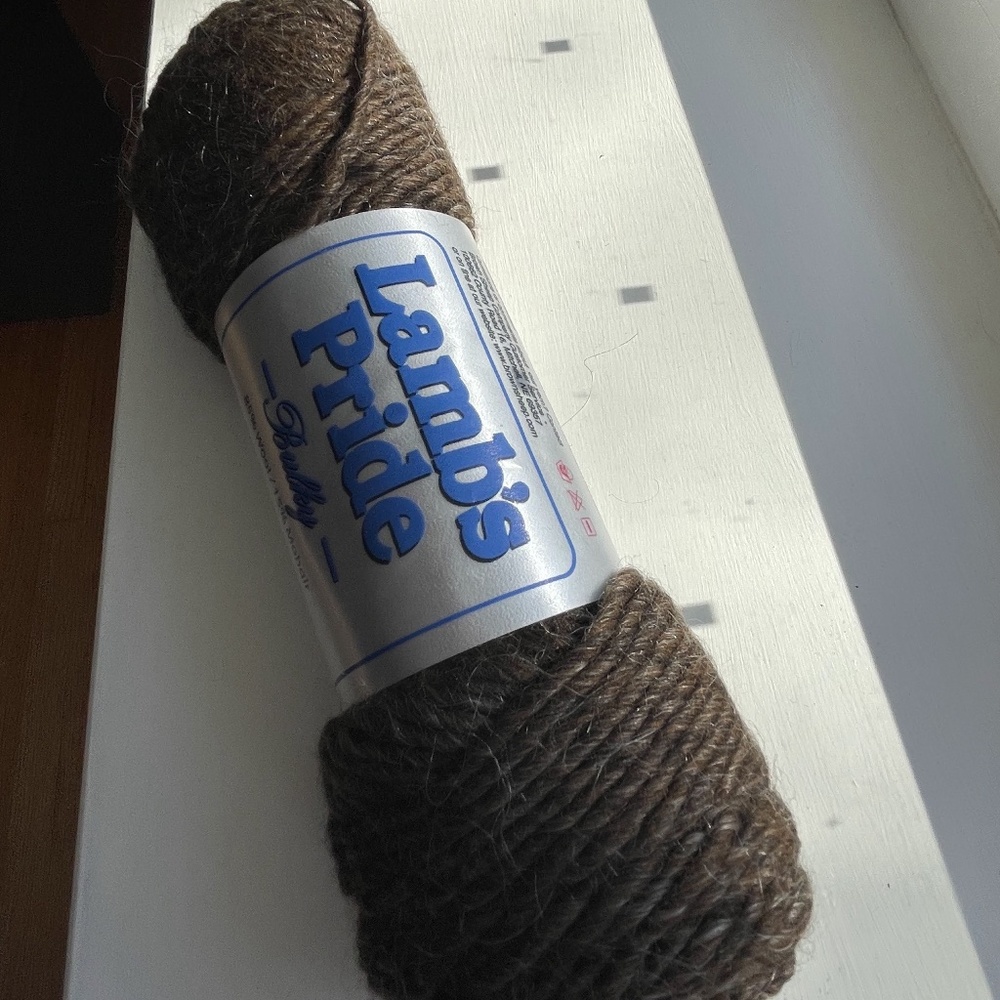 1 skein Lamb's Pride Bulky yarn 85% Wool/15% Mohair